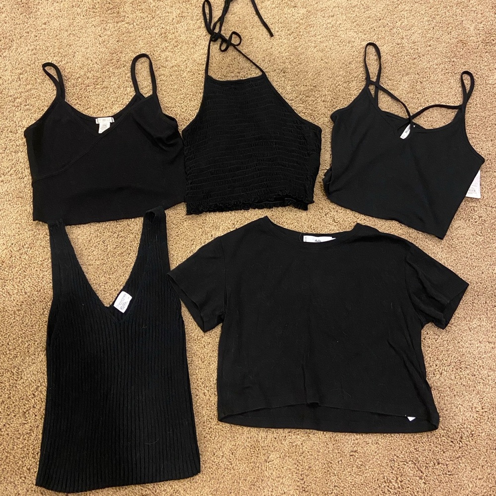 Black Crop Top Bundle